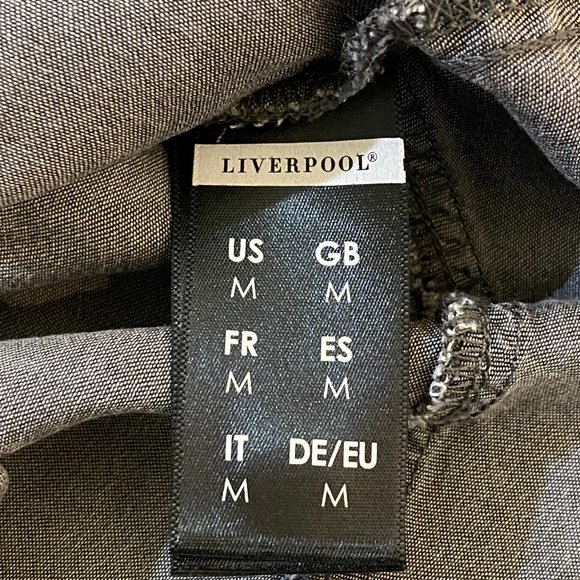 Liverpool Grey Long Sleeve Button Down Shirt Top Medium - Picture 6 of 11